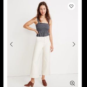 Madewell Emmett Wide Leg Cropped Pants